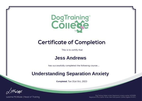 Training & Behaviour